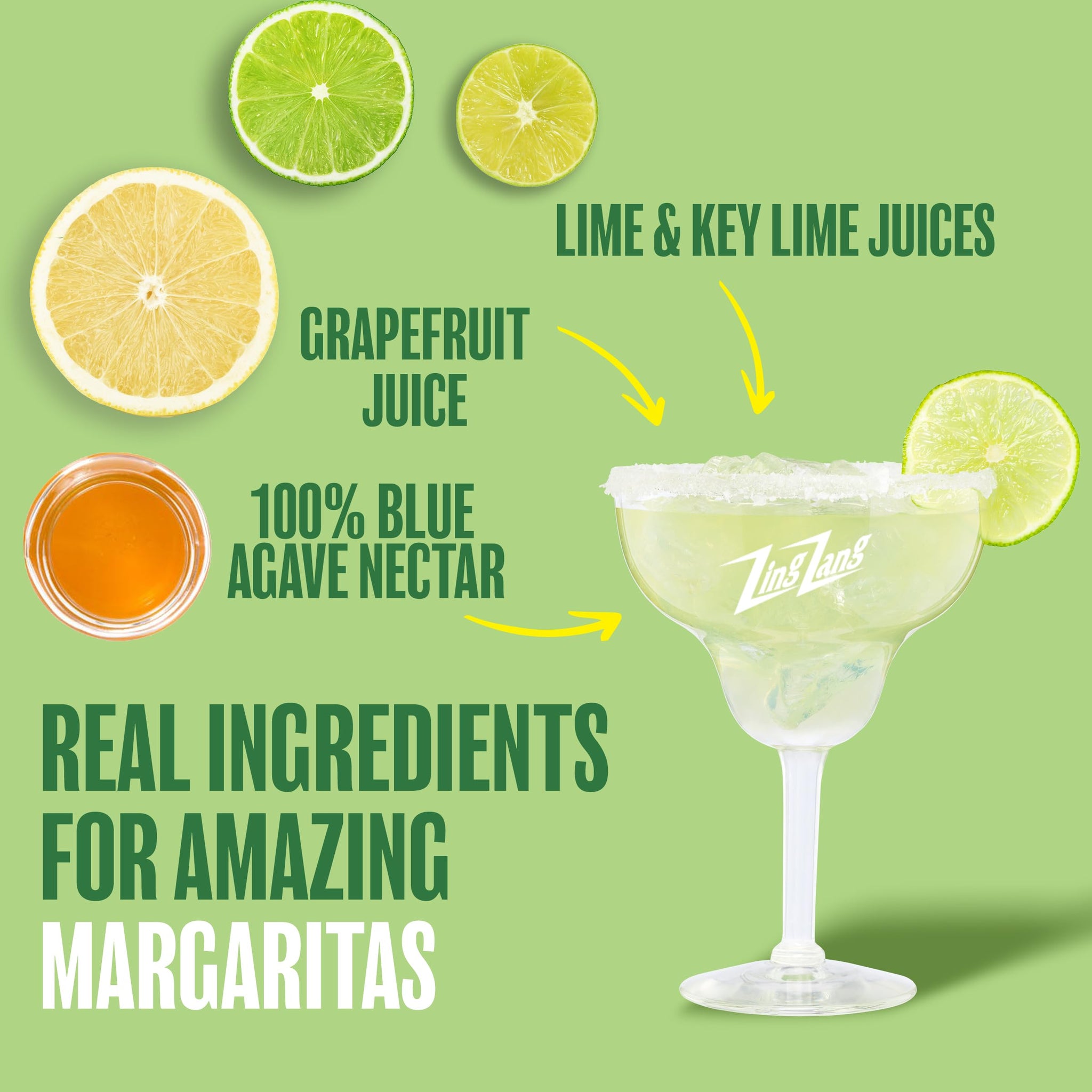 Zing Zang Regular Margarita Cocktail Mix Liquid, Plastic Bottle, 32 Fl Oz