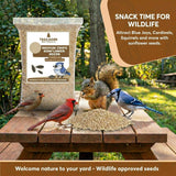 Trailmark Naturals 15 LB Medium Sunflower Chips, Shelled Seeds for Birds - Premium Wildlife & Bird Food - Grown in USA - Non-GMO - Medium Chip