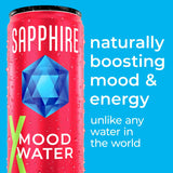 Want a Natural Mood & Energy Boost with No Alcohol? Sapphire Sparkling Mood Water is a Premium Non-Alcoholic Spritzer Boosting Mood & Energy
