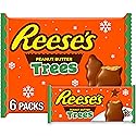 REESE'S Milk Chocolate Peanut Butter Trees, Christmas Candy Packs, 1.2 oz (6 Count)