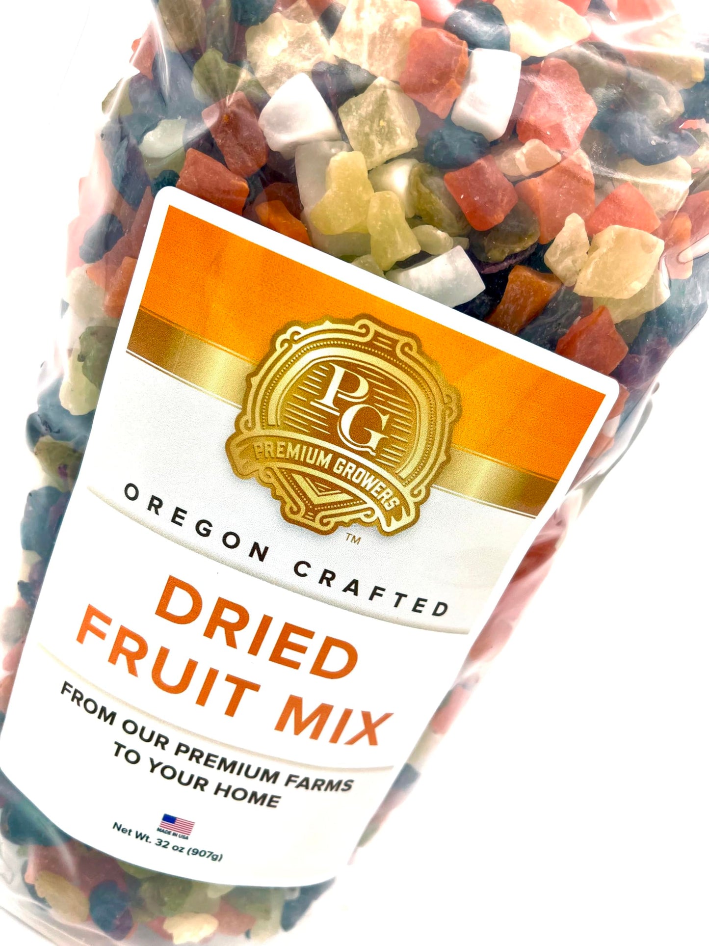 Oregon Premium Growers Healthy Choice Dried Fruit Snacks, 32oz - Natural Trail Mix with Cranberries, Mango, Coconut, Raisins, Oregon Crafted