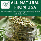 SPICES VILLAGE Whole Rosemary Leaves [ 4 oz ] - Natural Whole Rosemary for Cooking and Tea, Pure Mediterranean Seasoning - Kosher, Gluten Free, Vegan