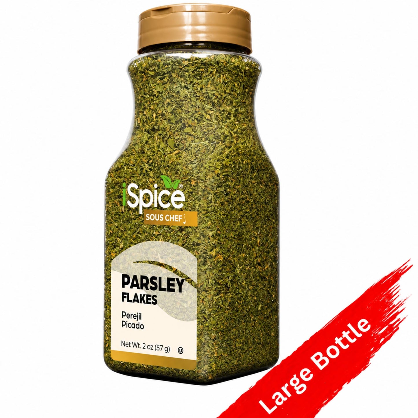 iSpice - Dried Curly Parsley | Premium Kosher Herb | Bulk Size | Parsley Curly Flakes (2 OZ)