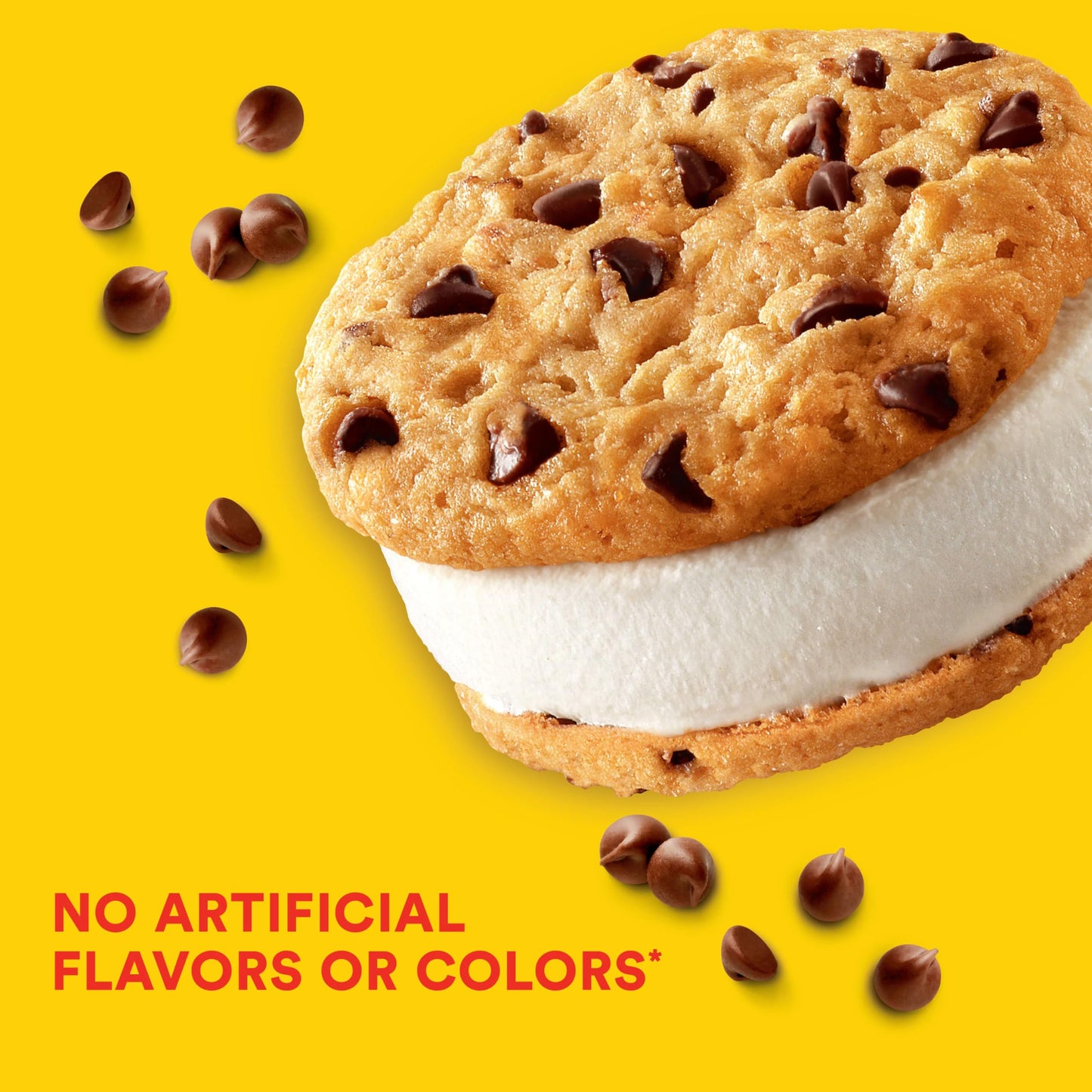 Tollhouse Mini Vanilla Chocolate Chip Cookie Sandwiches, 18 Fl Oz (Frozen), 12 Count