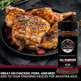 10-42 All-Purpose BBQ Rub Seasoning NO MSG, 0 Calorie | Premium Edition, All Natural Dry Meat Rubs for Chicken, Turkey, Pork, Beef, Steak, Ribs