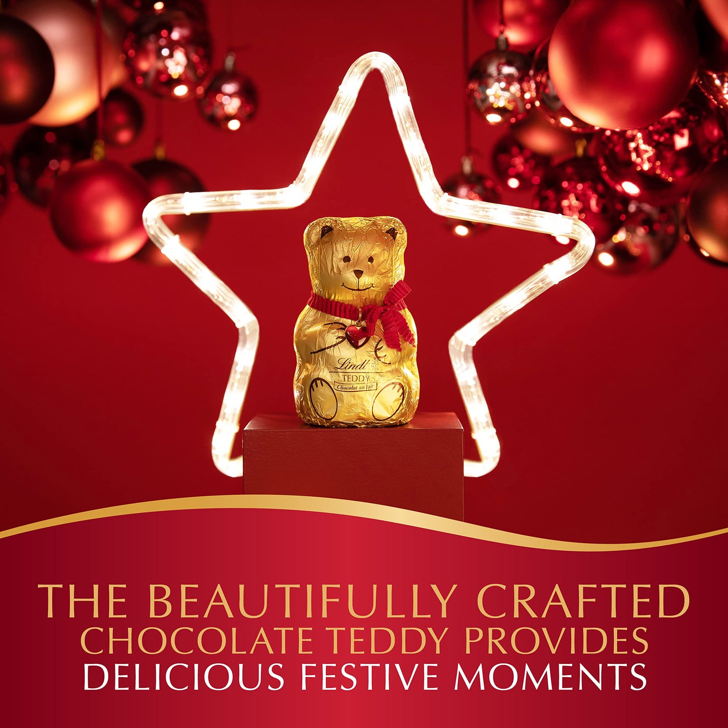 Lindt Holiday Teddy Bear Advent Calendar Assorted Chocolate Candy, 4.5 oz.