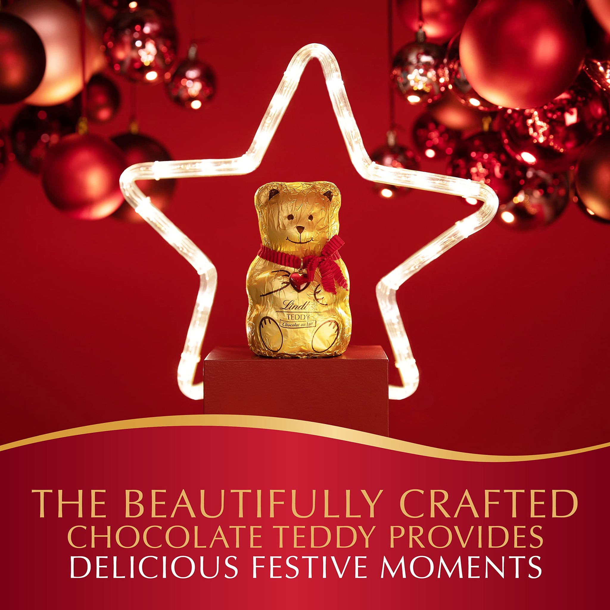 Lindt Holiday Teddy Bear Advent Calendar Assorted Chocolate Candy, 4.5 oz.