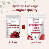Sustainably US Grown, Organic Cranberry Juice Powder (Wild Cranberry Supplements Cold Pressed), 8 Ounce | Supports Urinary Tract Cleanse & Prostate