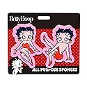 Spoontiques Betty Boop Premium Sponge Set - 2-Pack Multi-Purpose Cleaning Sponges - Dual-Sided Non-Scratch Scrub & Absorbent Wipe - Durable, Reusable