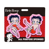 Spoontiques Betty Boop Premium Sponge Set - 2-Pack Multi-Purpose Cleaning Sponges - Dual-Sided Non-Scratch Scrub & Absorbent Wipe - Durable, Reusable