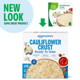 Amazon Grocery, Cauliflower Pizza Crust, Ready To Bake, 11 Oz, Frozen (Pack of 2)
