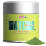 Viberon Organic Ceremonial Matcha Green Tea Powder - Premium Ceremonial Grade, USDA Certified, First Spring Harvest, 100% Pure - Sugar Free, Gluten