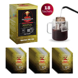 Joyful Pour Over Vietnamese Coffee - Saigondan Single Serve Coffee Sachets | Medium Roast 100% Arabica Bourbon | Instant Specialty Coffee for Travel