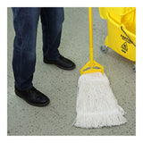 Boardwalk Premium Cut-End Wet Mop Heads, Cotton, 16oz, White, 12/Carton