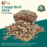 NY Spice Shop Cramp Bark Cut & Sifted - 4 Ounce Viburnum Opulus - Herbal Cramp Bark Ingredient for Herbal Tea and Traditional Decoction Use with Woody