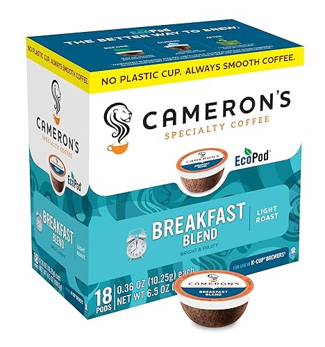 Cameron's Coffee Single Serve Pods, Breakfast Blend, 18 Count (Pack of 1)