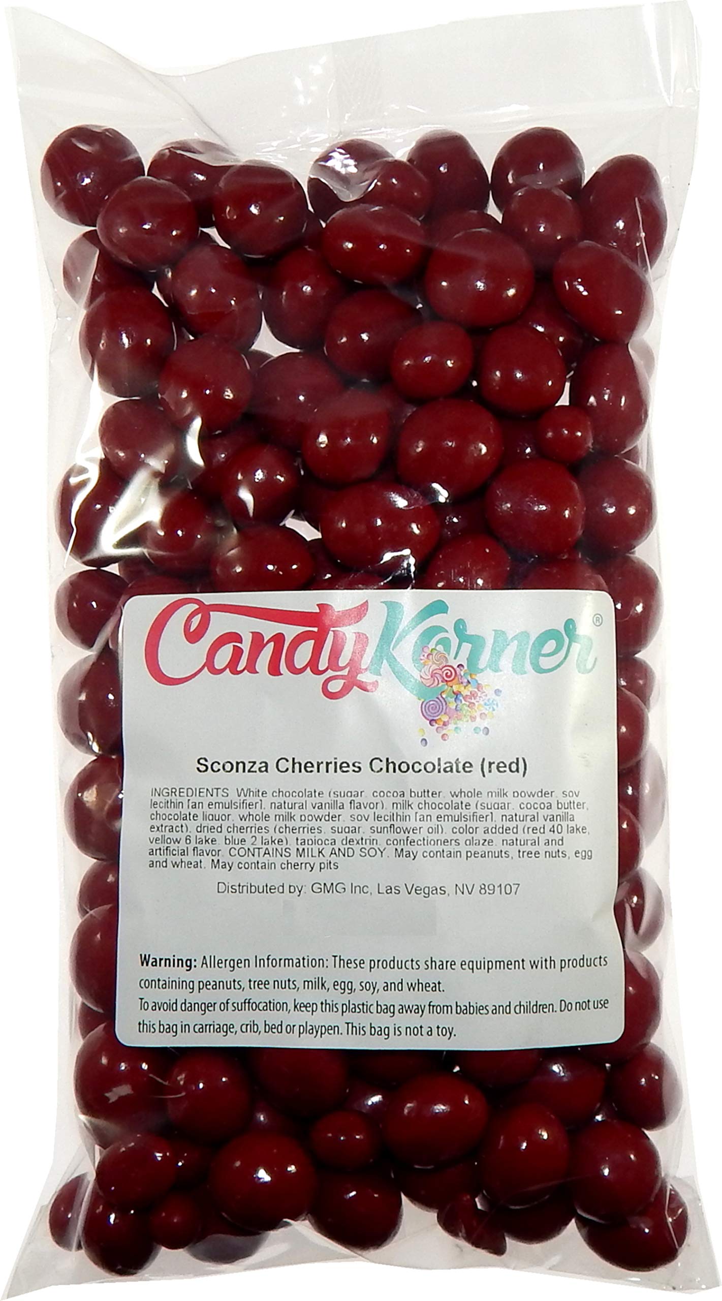 Chocolate Cherries | Sconza Milk Chocolate and White Chocolate Covered Whole Cherries 1 Pound (16 Ounce) By CandyKorner