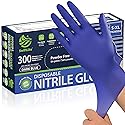 SWIFTLITE Disposable Nitrile Gloves, Food Safe, Latex-Free Powder-Free, Kitchen Rubber Gloves for Cooking, Cleaning and Food Prep (Medium, 300)