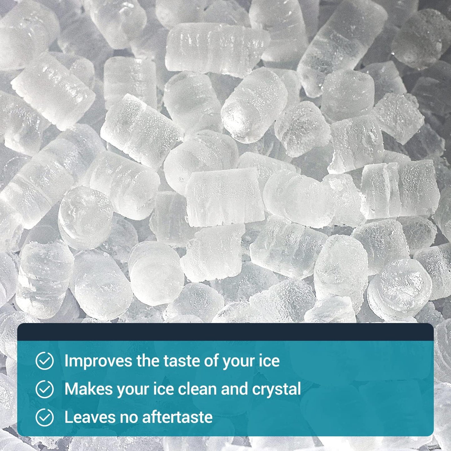 Gevi Household Ice Maker Descaling Powder | 12 Use & Individually Packed for Each Use | Organic ice maker clean Descaler Compatible with All Major
