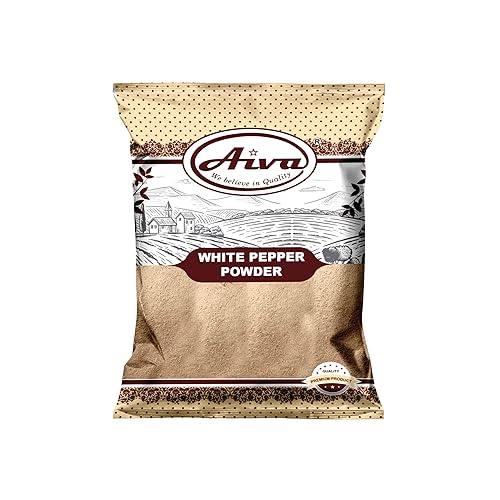 Aiva Ground White Pepper Powder (2 LB Bulk) | A-Grade White Peppercorns for Cooking, Seasoning, and Marinades
