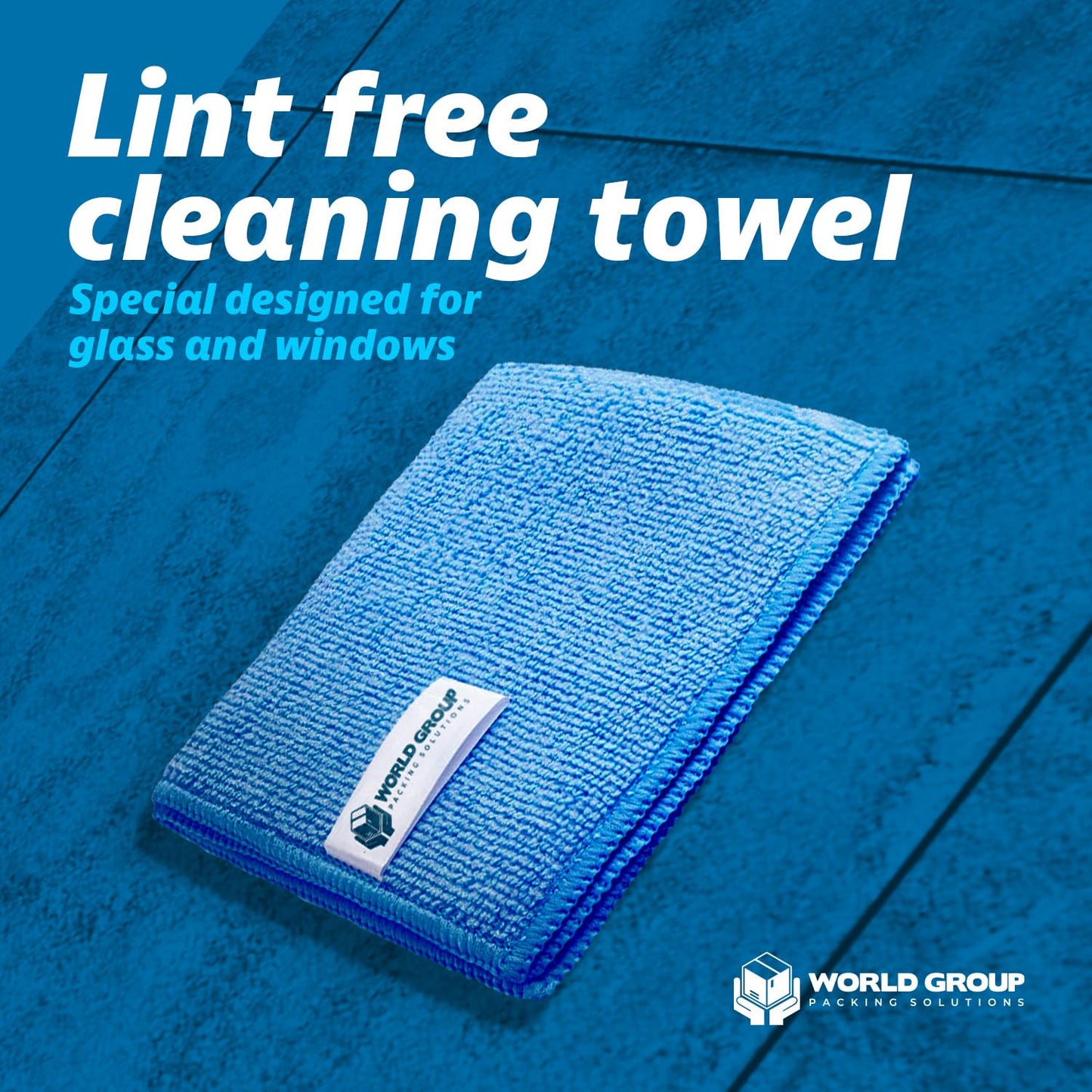 World Group Packing Solutions Glass Cleaner Foam, Foaming Action & Spray, 19oz - 2 Pack - Clean Fresh Scent - Bundled With 2 Microfiber Rags