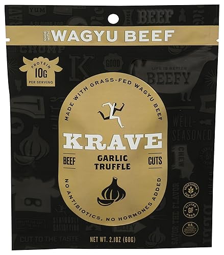 Krave Jerky Garlic Truffle Wagyu Beef Jerky, 2.1 OZ
