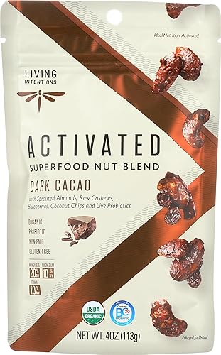 Living Intentions Organic Dark Cacao Superfood Nut Blend, 4 OZ