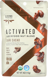 Living Intentions Organic Dark Cacao Superfood Nut Blend, 4 OZ