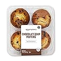 Amazon Grocery, Chocolate Chip Muffins, 14 Oz, 4 Ct, Frozen