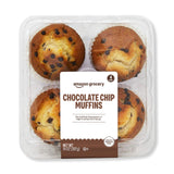 Amazon Grocery, Chocolate Chip Muffins, 14 Oz, 4 Ct, Frozen
