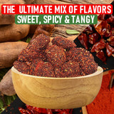 Mexican Fruit Candy 3-Pack, Dulces Mexicanos, Mango Chamoy, Pineapple Chile, and Tamarind Chile, Sweet and Spicy Candies Assortment by Don Turinos
