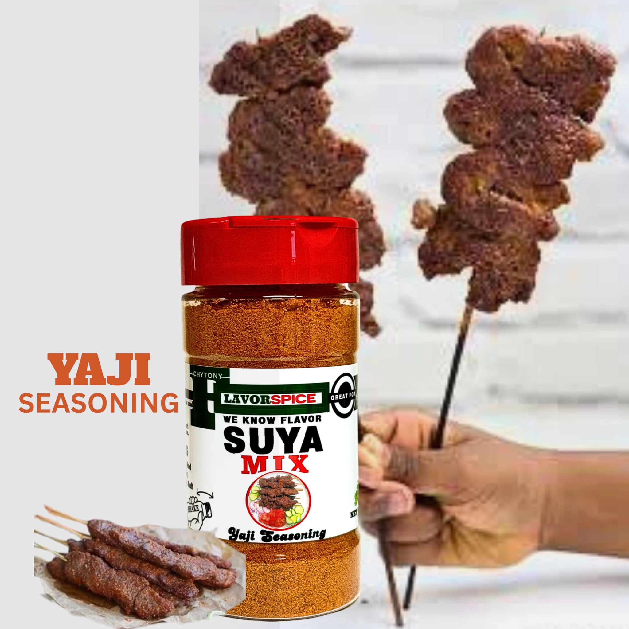 Suya Mix Naija Rub | Spicy Powder | Grilled Steak Seasoning Blend Crafted with 100% Herbs and Spices with No Artificial or preservatives, No Sugar, No