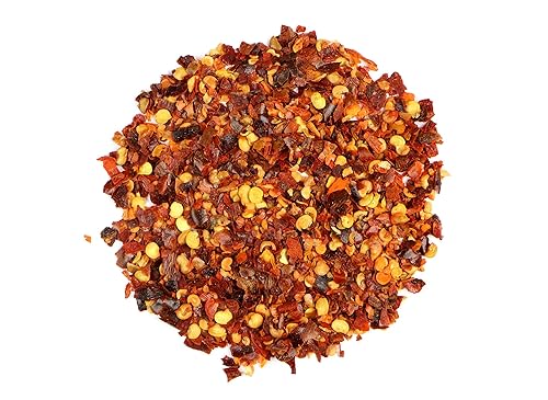Essential Spice Organic Crushed Red Pepper Flakes - Spicy, Pungent & Zesty Heat - Dried Chili Flakes for Pizza, Pasta, Sauces, Stir-Fries & Seasoning
