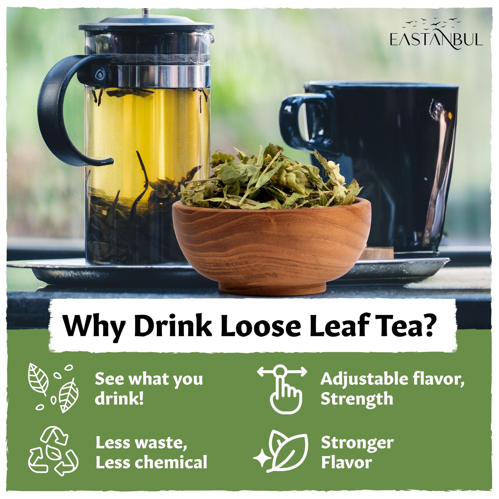 Eastanbul Sage Leaves, 1.41oz, Dried Sage Leaf, Salvia Tea, Loose Leaf Herbal Tea, Te de Salvia, Perfect for Cooking, Caffeine-Free, Natural, Vegan