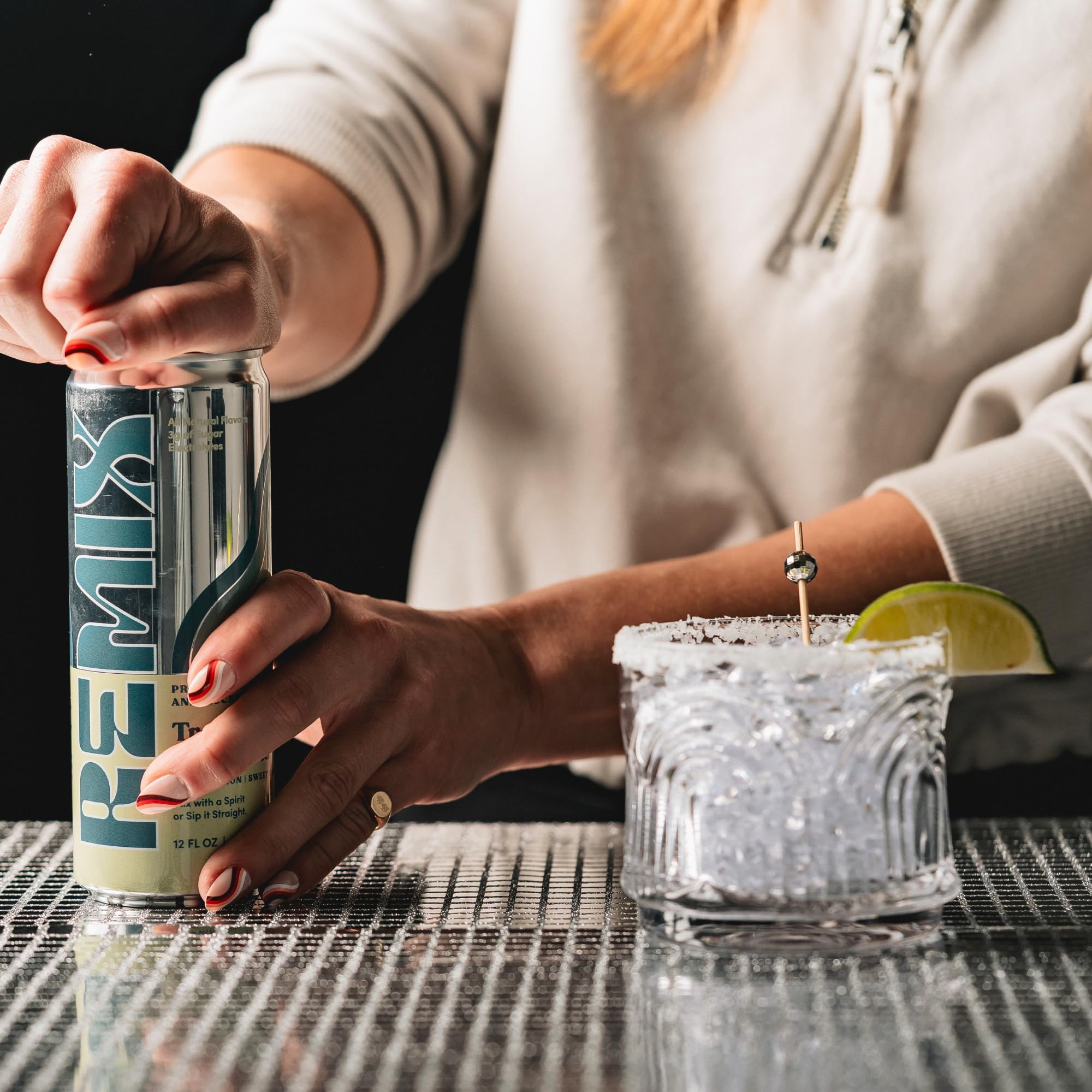Remix Non-Alcoholic Drinks & Mocktails - Alcohol Replacement Beverage with All-Natural Flavors, Real Juice & Electrolytes - Low Sugar & Calorie