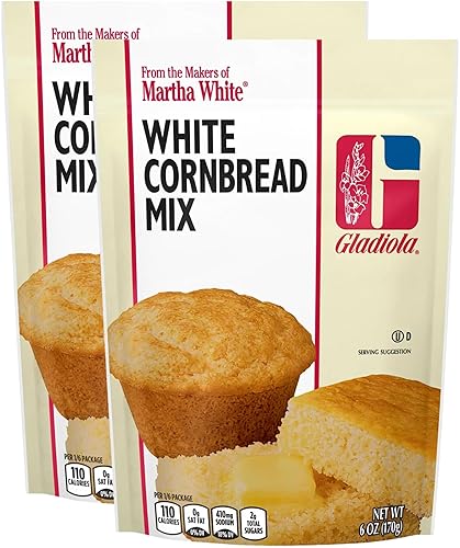 Martha White Gladiola White Cornbread Mix 6 Oz (Pack of 2)