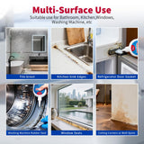 W&E Choice Stain Remover Gel Cleaner for Shower, Bathroom Tile Grout and Caulk - Heavy Duty Cleaner for Front Load Washing Machine Rubber Seal - No