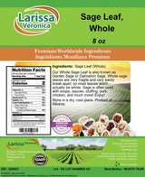 Sage Leaf, Whole (8 oz, ZIN: 528483) - 3 Pack