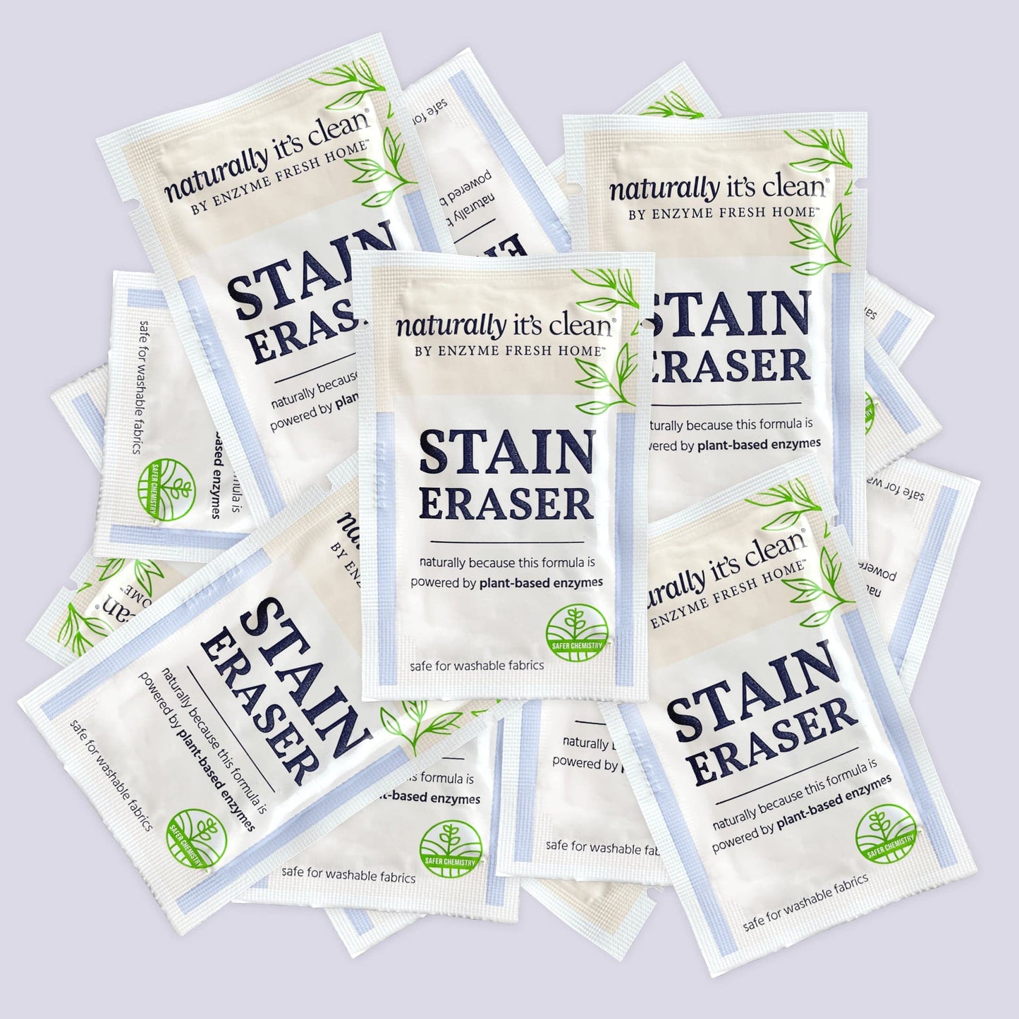 Naturally It's Clean Stain Eraser, Natural Enzymes Based/Biodegradable Instant Stain Removal, Spot Wipe Removes Wine, Coffee, Soda, Spills, Odor on