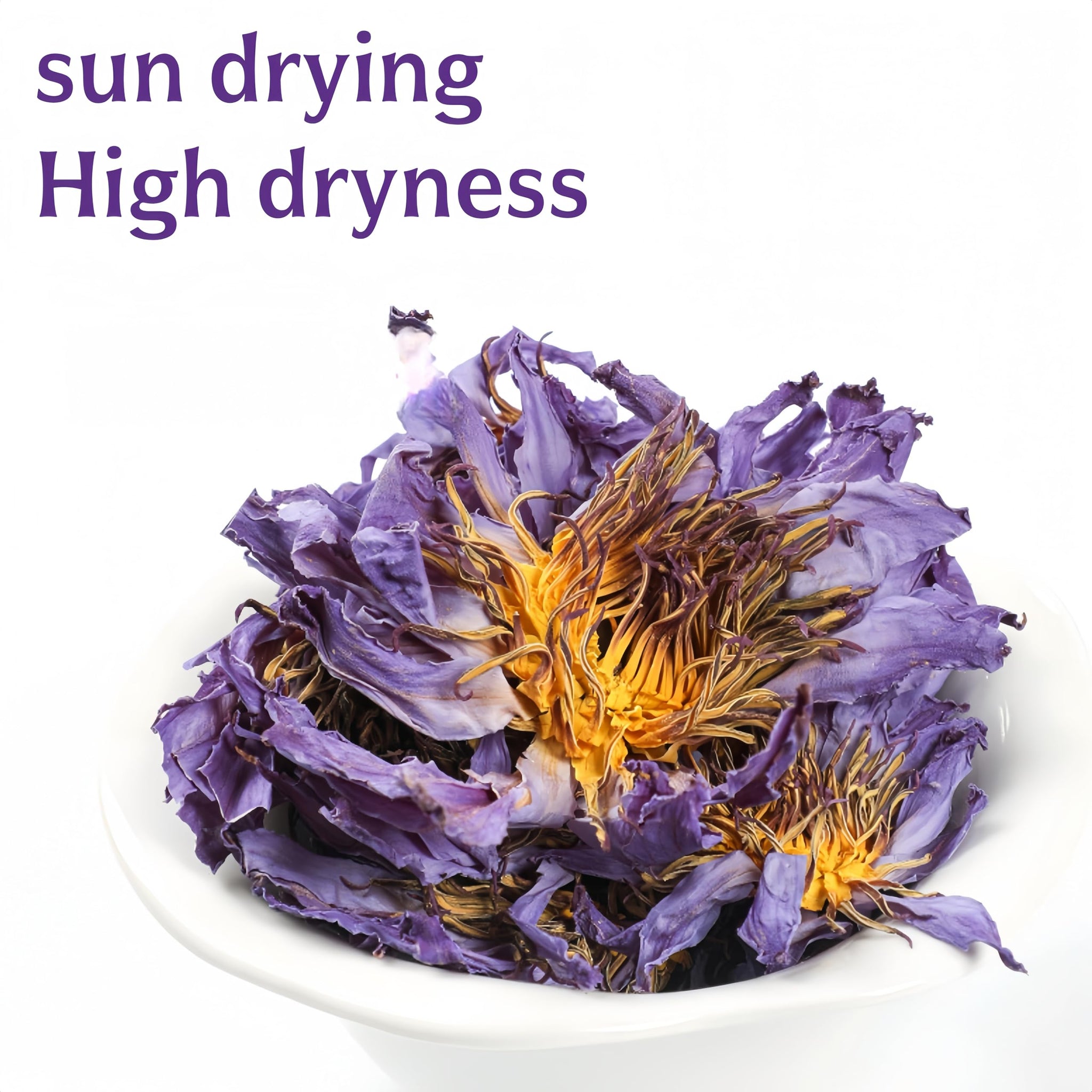 Lotus Flower Tea | Natural Whole Blue Dried Flowers | Caffeine-free - 1 oz