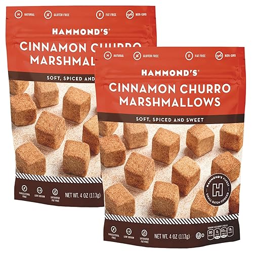 Hammond's Candies Marshmallow Bags (Pack of 2, Cinnamon Churro)