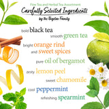 Bigelow Tea Assortment, Green, Black, and Herbal Teas with English Teatime, Constant Comment, Lemon Lift, Earl Grey, Green, Cozy Chamomile, Orange