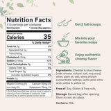 Cheddar Cheese Powder with Whey Protein Concentrate, 2lbs | Made from Real Raw Cheese | Authentic Sharp Flavor | All Purpose Seasoning | Great for Mac