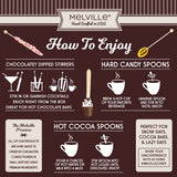 Melville Candy Gourmet Coffee Spoons - Naturally Flavored Stirrers for Beverages - Sweetened French Vanilla, 8 Count