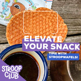 Stroop Club Chai Infused Organic Stroopwafel Caramel Treats | Vegan, Plant-Based and Dutch-Approved Indulgence - 24 Vegan Waffle Cookies (12 Pack