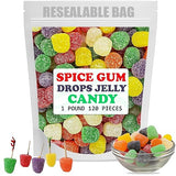 Spice Gum Drops Candy Assorted - jelly candy, Spice Drops, Gumdrop Tree, Spiced Drop Candies, Gumdrops Candies, Spiced Gum Drop, jelly drops-16OZ-1LB
