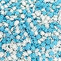 Snowflake Crystals Sanding Sugar | Sprinkles | Snowflake Sprinkles | Blue Sugar | Blue Sprinkles | Cookie Sprinkles | Manvscakes