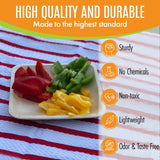 Raj Palm Leaf Plates [100-Pack] 6" Square Plates like Bamboo plates Disposable, Strong, Decorative Compostable Tableware for wedding, Lunch, Dinner