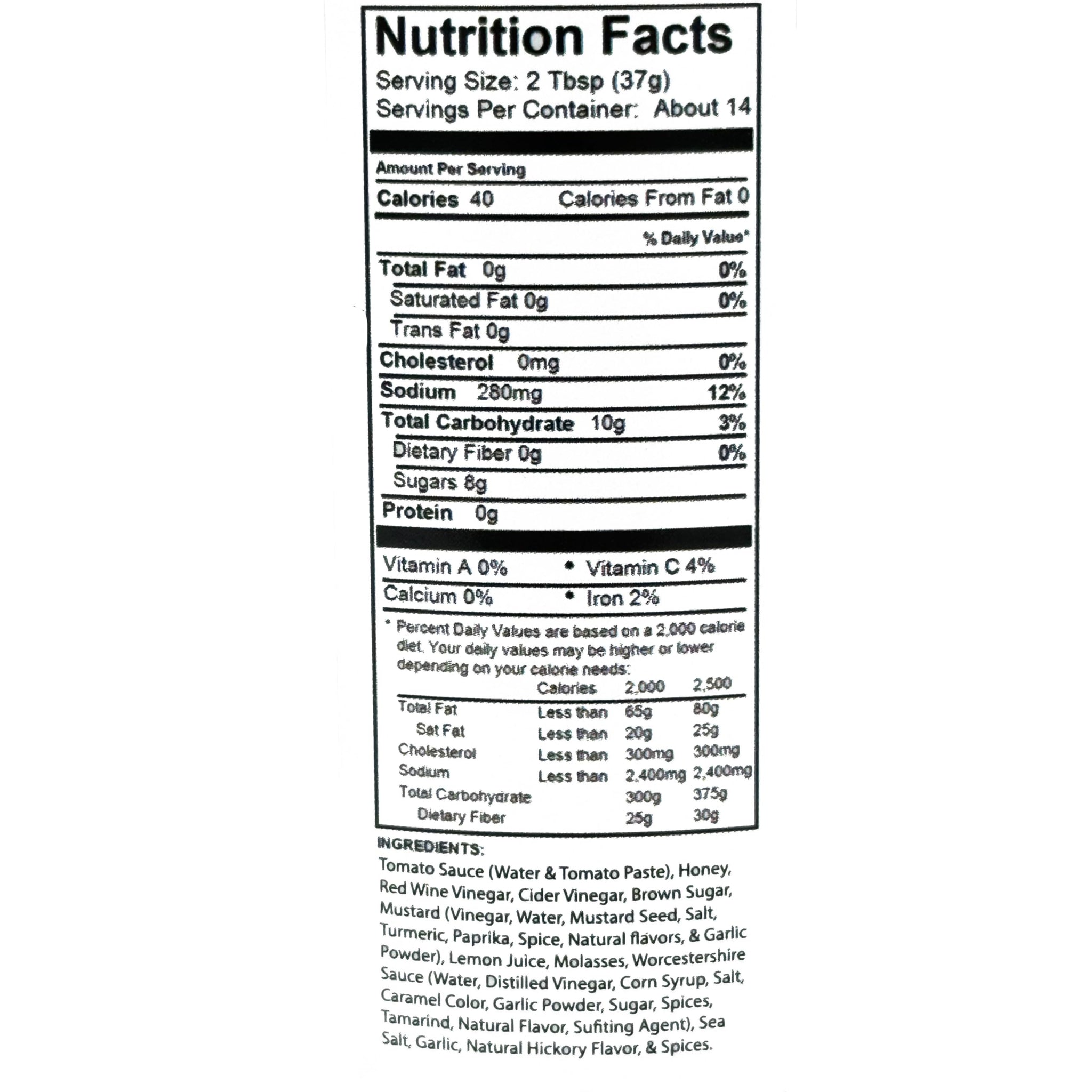 OMC Smokehouse BBQ Sauce (Zesty Honey BBQ)