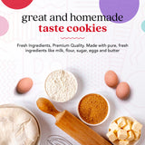 David's Cookies Preformed Frozen Cookie Dough - Oatmeal Raisin, Ready-to-Bake Cookies, 80 Count